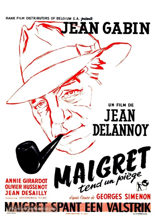 Maigret tend un pi&egrave;ge - Belgian Movie Poster