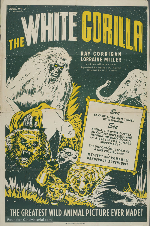 The White Gorilla - Movie Poster