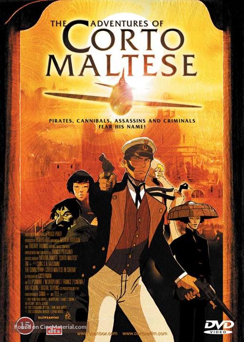 Corto Maltese: La cour secr&egrave;te des Arcanes - Danish DVD movie cover