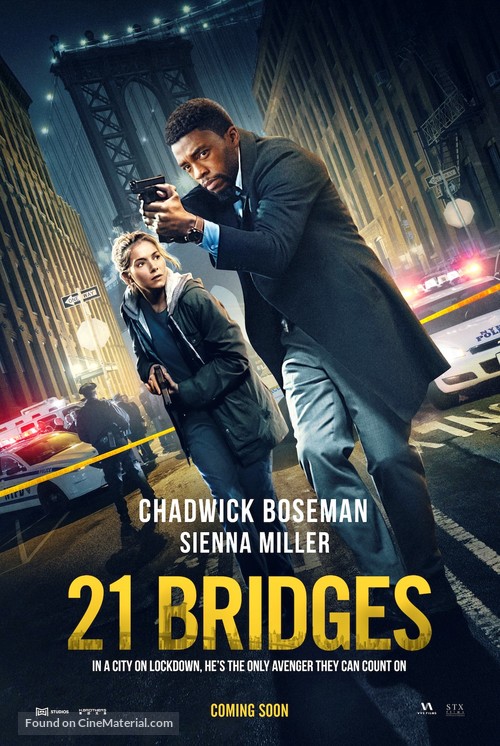21 Bridges - Canadian Movie Poster