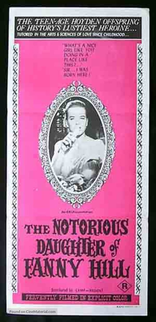 The Notorious Daughter of Fanny Hill - Australian Movie Poster