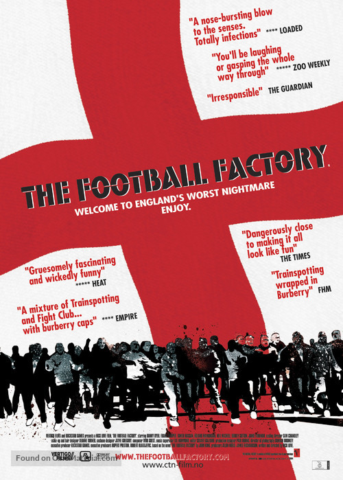 The Football Factory - Norwegian Movie Poster