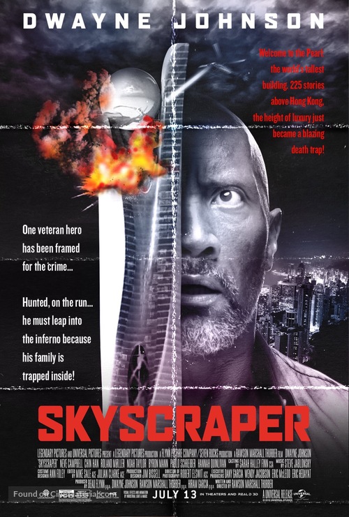 Skyscraper - Homage movie poster