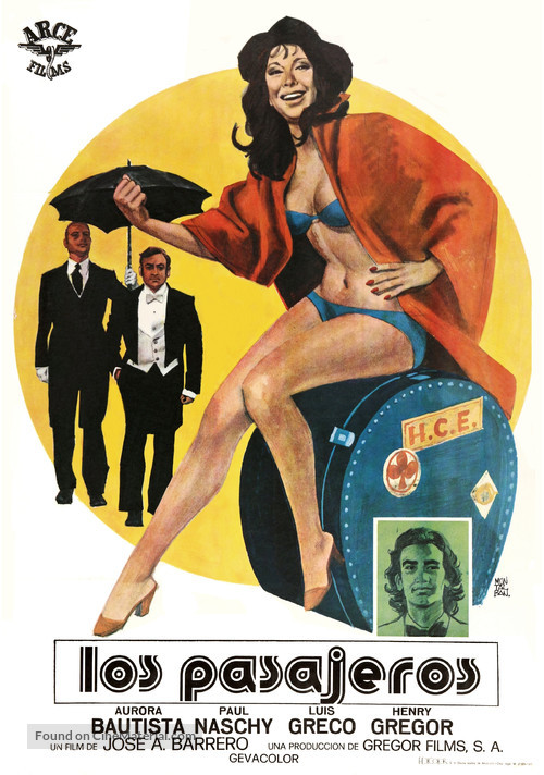 Los pasajeros - Spanish Movie Poster