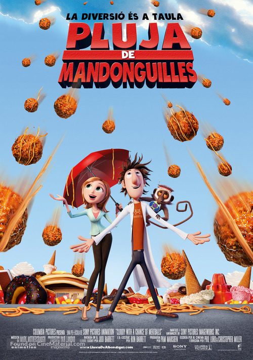 Cloudy with a Chance of Meatballs - Andorran Movie Poster