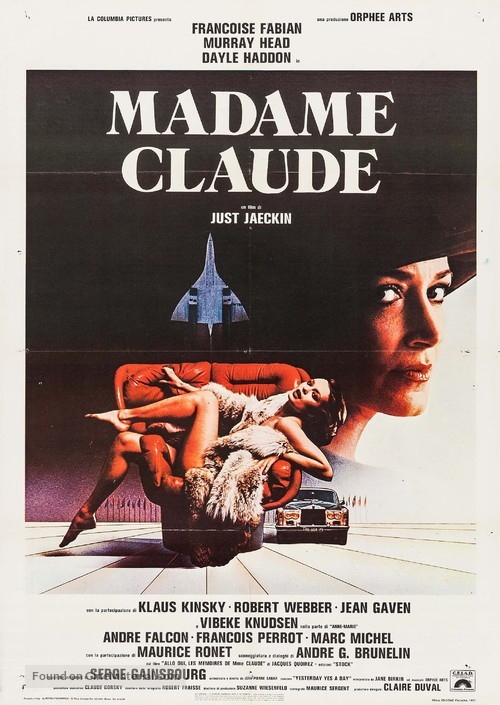 Madame Claude - Italian Movie Poster