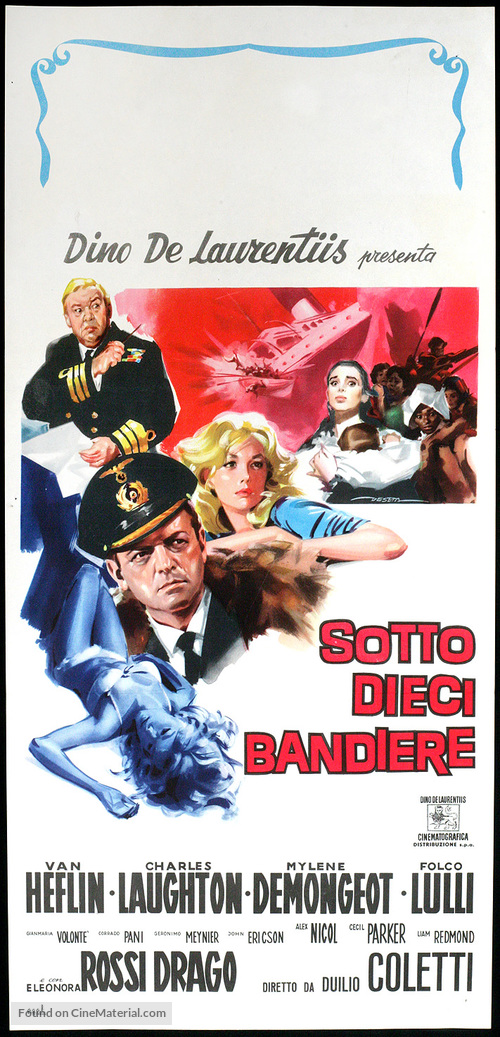 Sotto dieci bandiere - Italian Movie Poster