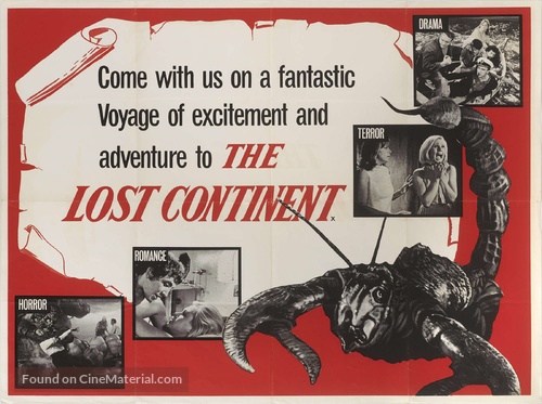 The Lost Continent - British Movie Poster