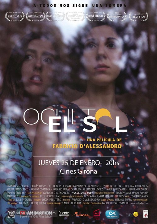 Oculto el sol - Spanish Movie Poster