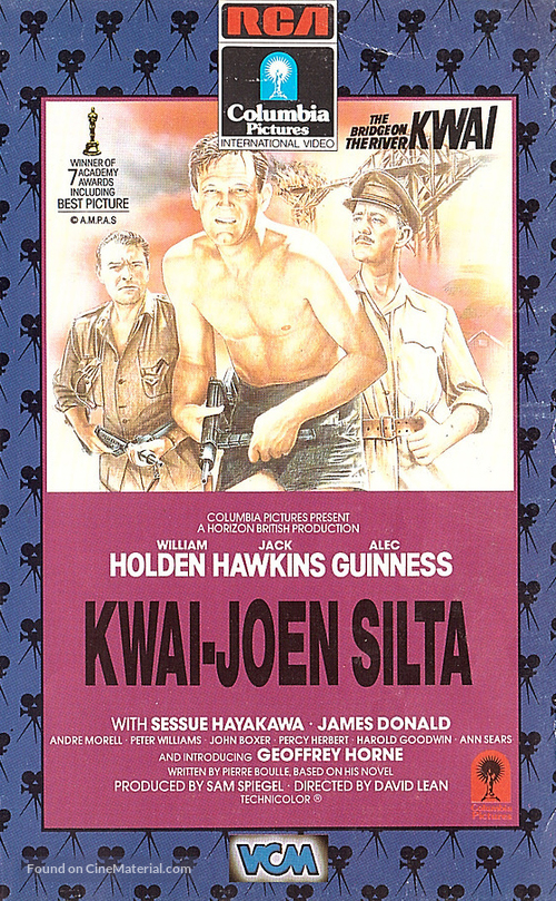 The Bridge on the River Kwai - Finnish VHS movie cover