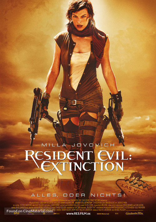 Resident Evil: Extinction - German Theatrical movie poster