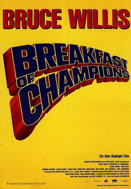 Breakfast Of Champions - German Movie Poster