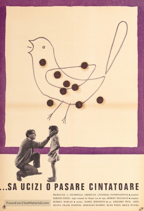 To Kill a Mockingbird - Romanian Movie Poster