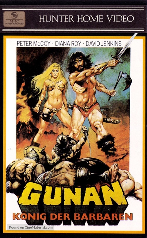 Gunan il guerriero - German VHS movie cover