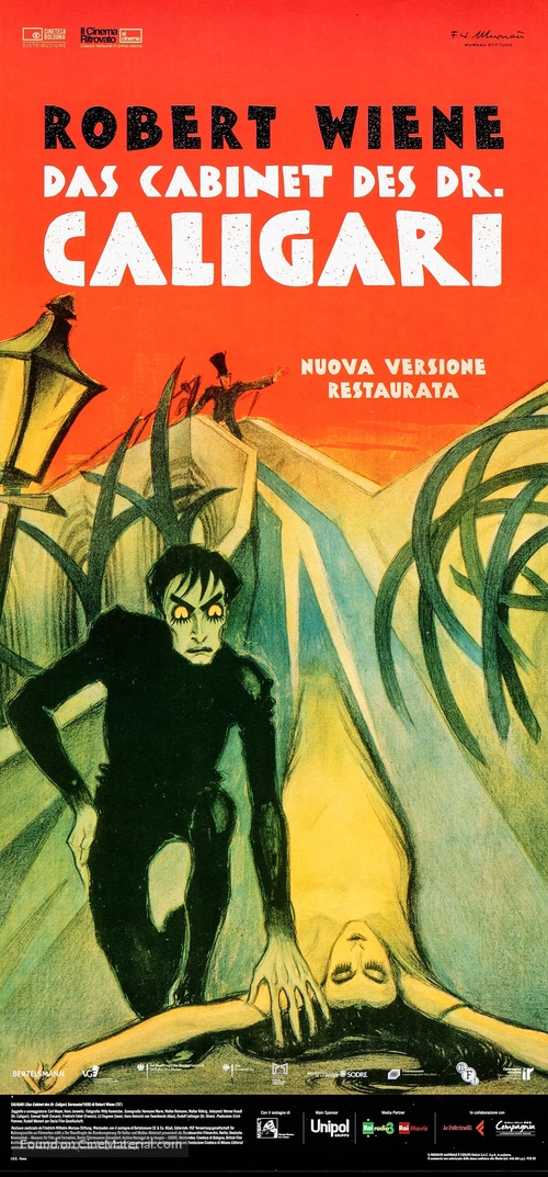 Das Cabinet des Dr. Caligari. - Italian Movie Poster
