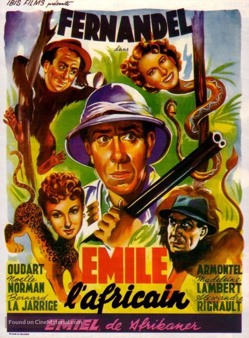 &Eacute;mile l&#039;Africain - Belgian Movie Poster