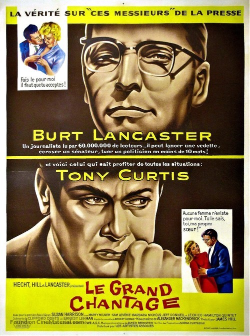 Sweet Smell of Success - French Movie Poster