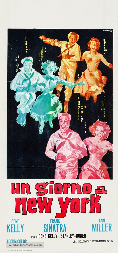 On the Town - Italian Movie Poster