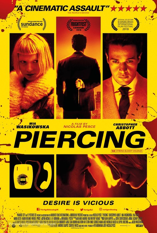 Piercing - British Movie Poster