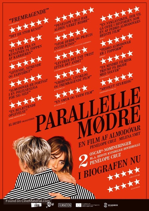 Madres paralelas - Danish Movie Poster