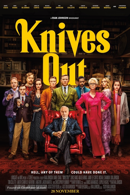 Knives Out - Dutch Movie Poster