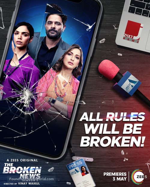 &quot;The Broken News&quot; - Indian Movie Poster