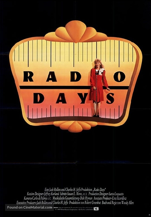 Radio Days - German Movie Poster