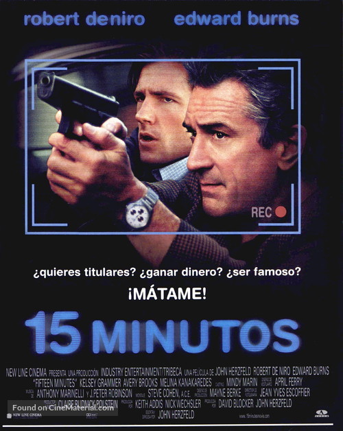 15 Minutes - Spanish Movie Poster