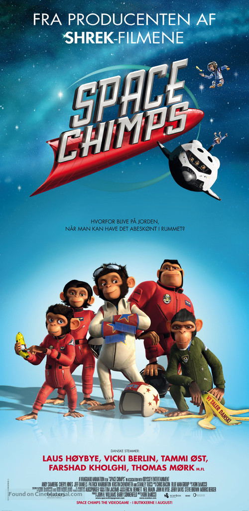 Space Chimps - Danish Movie Poster