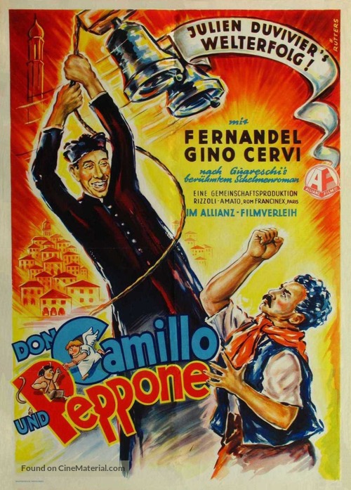 Le Petit monde de Don Camillo - German Movie Poster