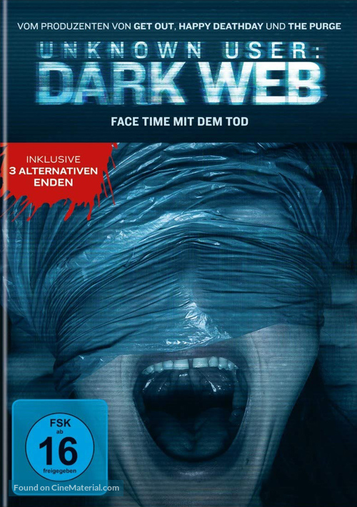 Unfriended: Dark Web - German DVD movie cover