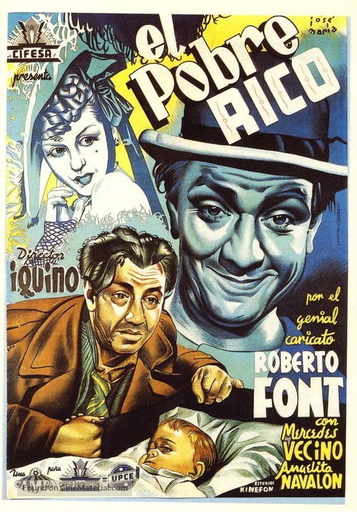El pobre rico - Spanish Movie Poster