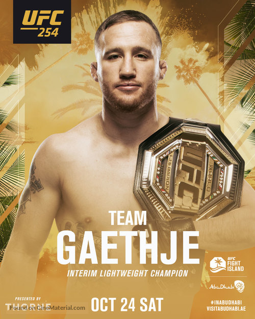 UFC 254: Khabib vs Gaethje - Movie Poster