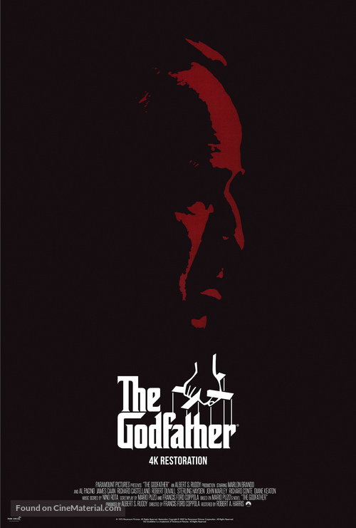 The Godfather - British Re-release movie poster