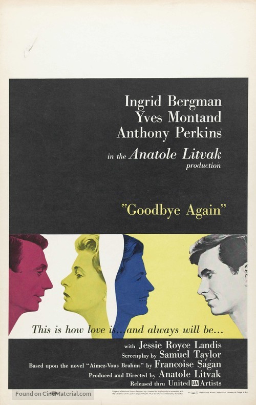 Goodbye Again - Movie Poster