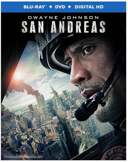 San Andreas - Blu-Ray movie cover
