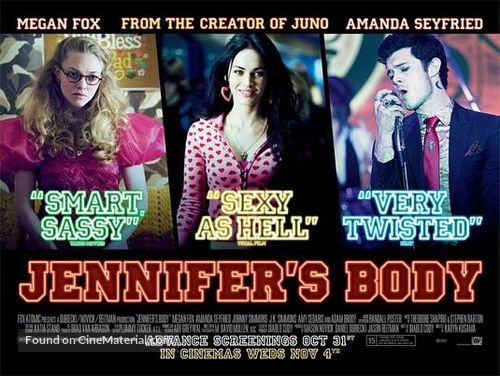 Jennifer&#039;s Body - British Movie Poster