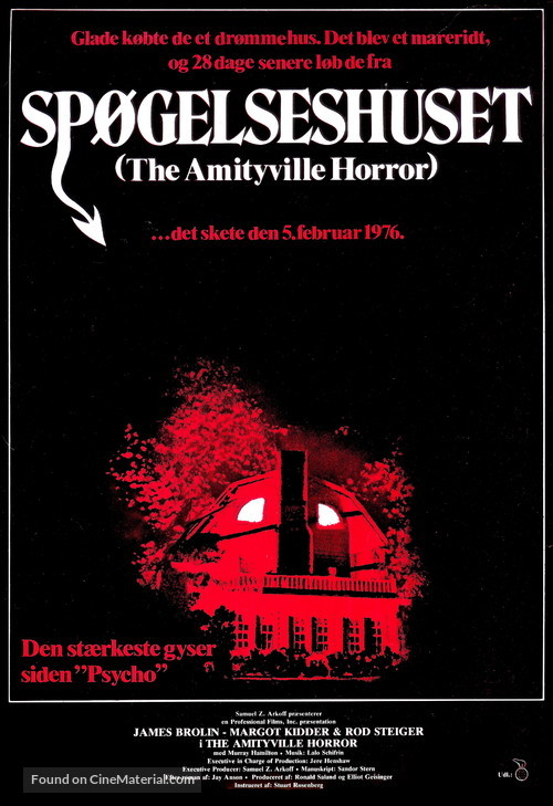 The Amityville Horror - Danish Movie Poster