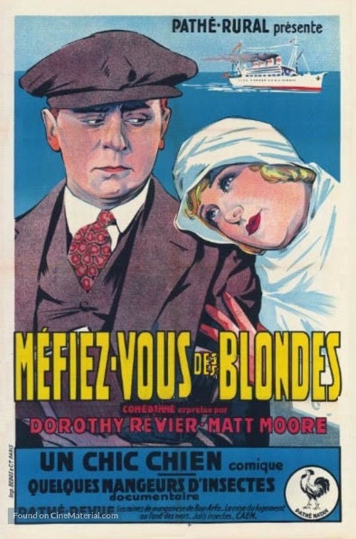 Beware of Blondes - French Movie Poster