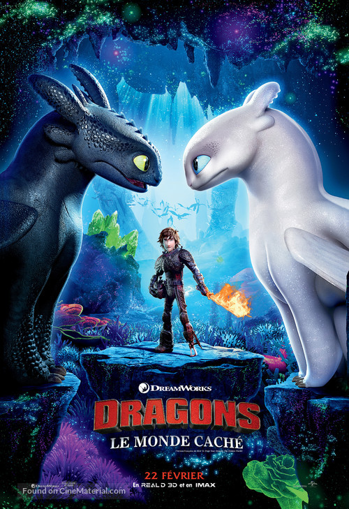How to Train Your Dragon: The Hidden World - French Movie Poster