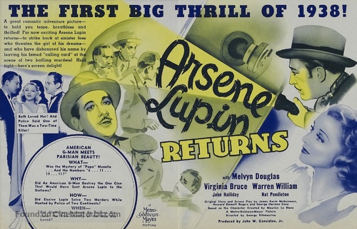 Ars&egrave;ne Lupin Returns - Movie Poster