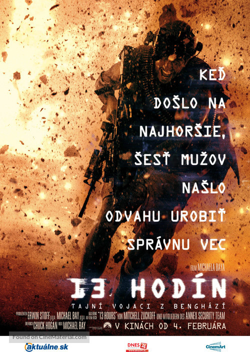 13 Hours: The Secret Soldiers of Benghazi - Slovak Movie Poster
