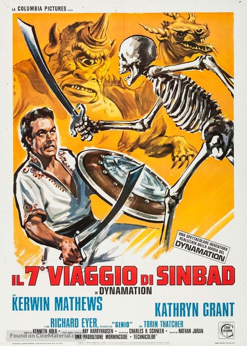 The 7th Voyage of Sinbad - Italian Movie Poster