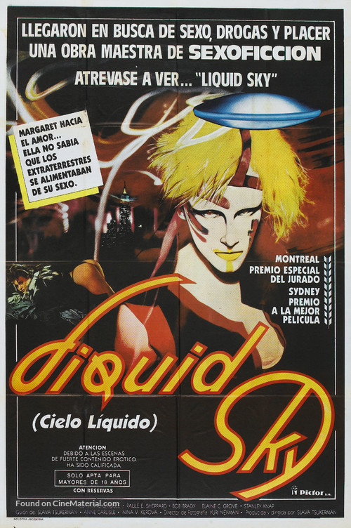 Liquid Sky - Argentinian Movie Poster
