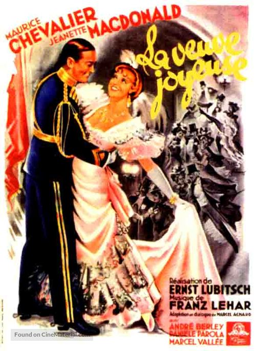 The Merry Widow - French Movie Poster