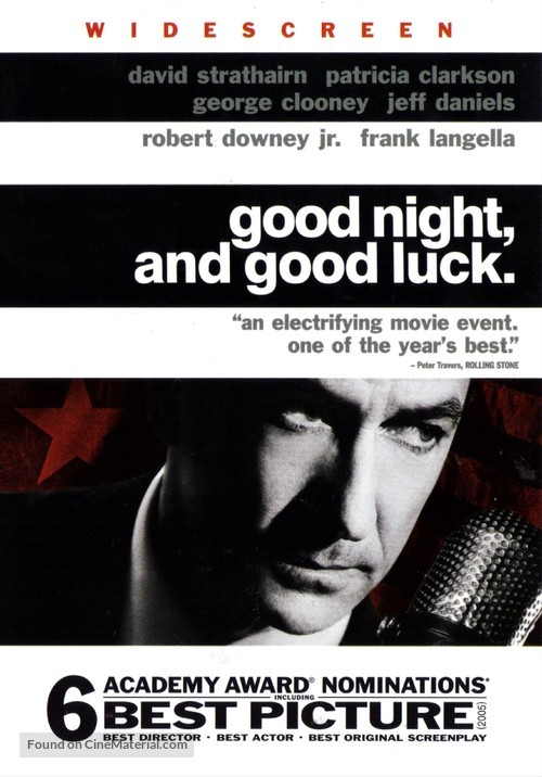 Good Night, and Good Luck. - DVD movie cover