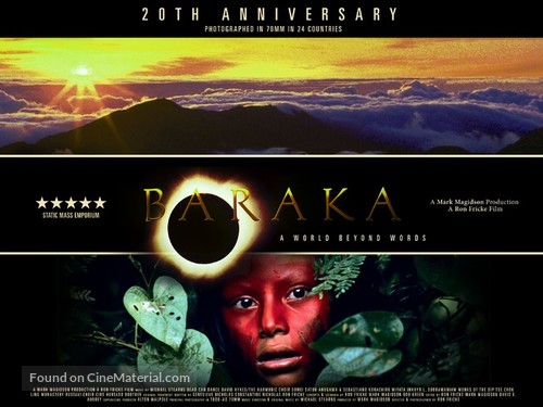 Baraka - British Re-release movie poster