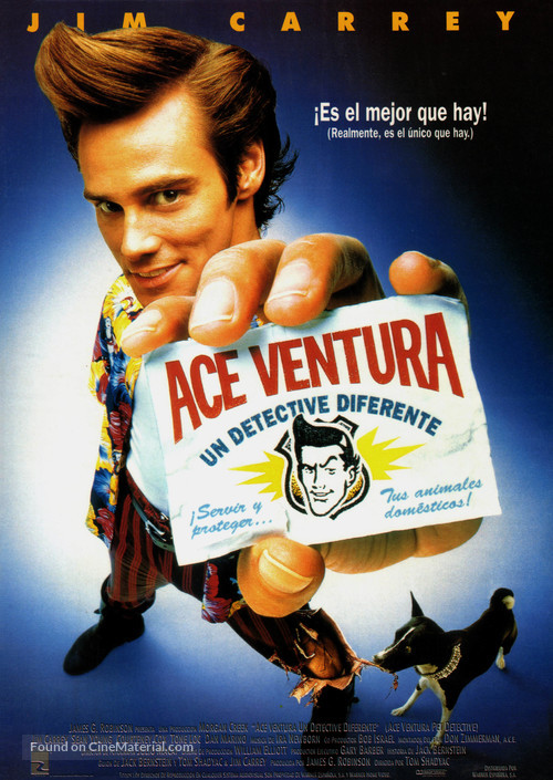 Ace Ventura: Pet Detective - Spanish Movie Poster