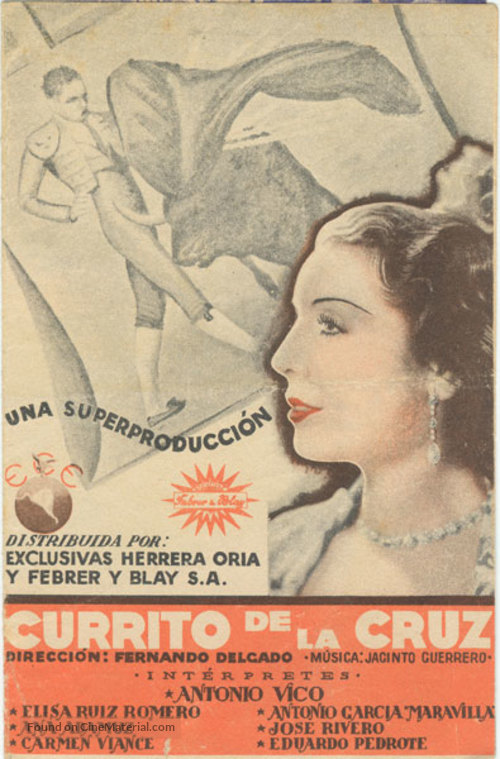 Currito de la Cruz - Spanish Movie Poster