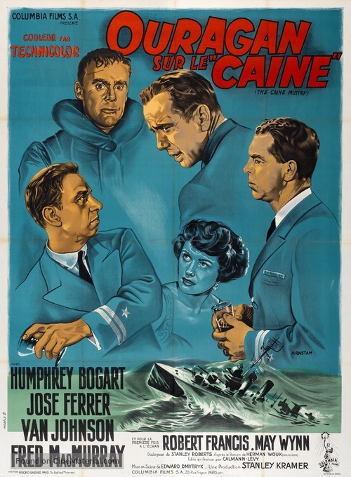 The Caine Mutiny - French Movie Poster